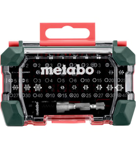 Metabo Uç Kutusu Sp 32 Parça (Lokma Adaptörü + Hızlı Değiştirme Ucu Tutucu, Krom Vanadyum Çelik, Uç
