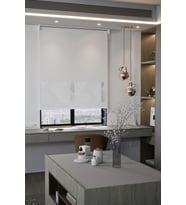 Lazer Kesim Mat Stor Perde, Lazer Kesimli Modern Serisi, M-3001 Beyaz Renk