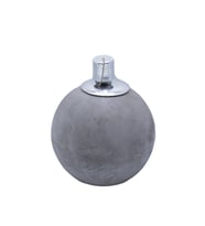 Küçük Beton Yuvarlak Mumluk Gri