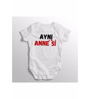 Aynı Annesi Yazılı Baskılı Bebek Zıbını