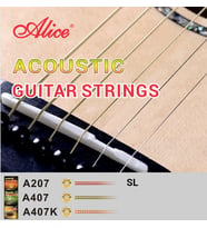 Alice A207-SL Akustik Gitar Teli (11-52 Super Light)  Bakır Alaşımı Sayesinde Gelişmiş Rezonans Dayanıklı Yapı ve Dengeli Ses
