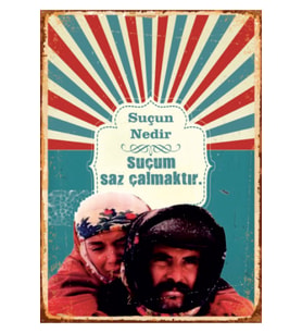 Ahşap MDF Poster (27x18cm)