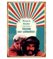 Ahşap MDF Poster (27x18cm)