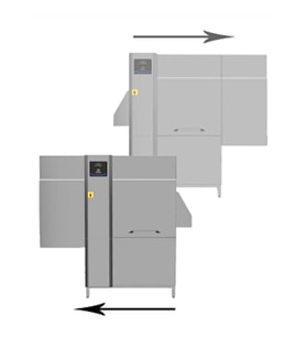 Electrolux Professional Endüstriyel Tek Durulamalı Konveyörlü Bulaşık Makinesi, 100 Sepet/saat, Elektrikli, Dokunmatik Ekranlı, İzolasyonlu Kapılar, Yerinde Özelleştirilmiş Yönlü, 50hz ESR10E5
