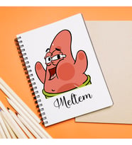 Sünger Bob & Petrick Tasarımlı Defter Kişiye Özel