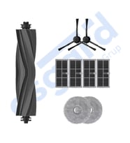 DREAME X30PRO-L10S PRO ULTRA-X30 ULTRA UYUMLU 1 Ana Fırça 2 Yan Fırça 4 Filtre 2 Mop