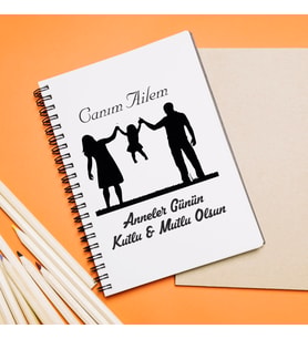 Anneler Günü ( Canım Ailem ) Tasarımlı Defter