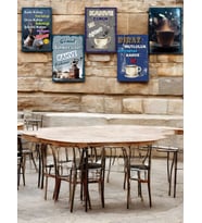 5 Parça (14cmx20cm) Kahve Ruhunu Evlerinize Taşıyan Dekoratif  Mdf Tablo, Kahve Köşesi Tabloları, Duvar Tabloları, Cafe Tabloları, Çerçeve Görünümlü Dekoratif Hediyelik