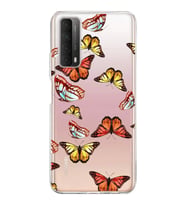 PrintiFy Huawei P Smart 2021 ile Uyumlu 1mm Slim Fit Water Color 2 Baskılı Şeffaf  Kılıf