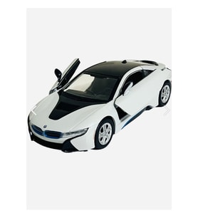  I8 Coupe - 1/24 7inch Beyaz Lisanslı Metal Model Araba Koleksiyon