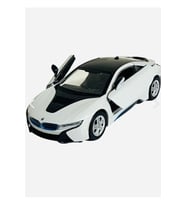  I8 Coupe - 1/24 7inch Beyaz Lisanslı Metal Model Araba Koleksiyon
