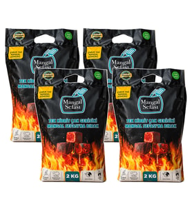 Mangal Sefası Çabuk Yak Mangal Kömürü 2 kg x 4 Adet