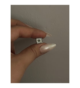 Çelik yıldız charm (Çok Renkli)