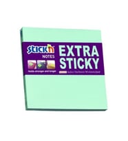 Hopax Stickn 76x76mm Extra Yapışkanlı Not Kağıdı Pastel Mavi 90 Yaprak
