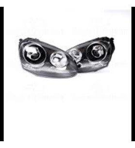 VW GOLF5 R32 GOLF5 GTI Jetta 2003-2009 Far Seti Sol Sağ Mercekli Siyah Krom TAK Calistir 1K6941039BC