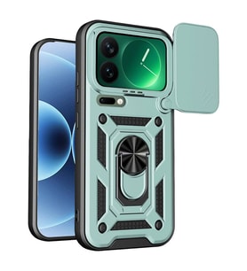 Xiaomi Mi 17 Pro Max Pars Lens Yüzüklü Silikon - Yeşil