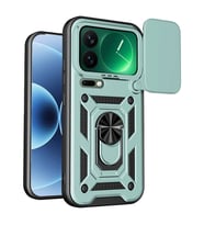 Xiaomi Mi 17 Pro Max Pars Lens Yüzüklü Silikon - Yeşil