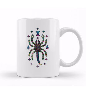 Trippy Scorpion Desert Arachnid Land Octopus Kupa Bardak Porselen