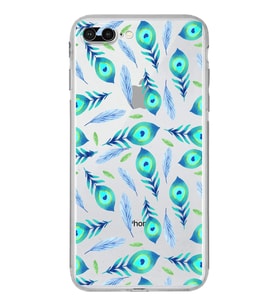PrintiFy iPhone 8 Plus ile Uyumlu Nazar Boncuğu 3 Baskılı Kamera Korumalı Şeffaf Silikon Kılıf