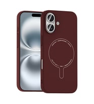 iPhone 16 Kılıf M-Safe Şarj Özellikli Kamera Korumalı Elio Sert PC Kılıf