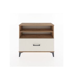 Arges Şifonyer 2 Raflı Tek Çekmeceli 88x30x80 Çam-Aytaşı