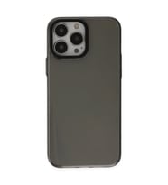 iPhone 14 Pro Kılıf Anka Pc Sert Metal Kapak - Siyah
