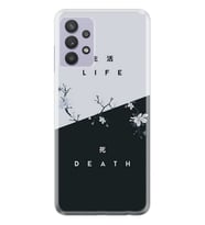Kılıfland Samsung Galaxy A32 Kılıf Desenli Silikon Resimli Kapak Life and Death Kılıf 1339