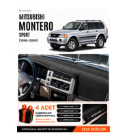 MITSUBISHI MONTERO SPORT (1996-2009) Uyumlu Torpido Örtüsü Torpido Kılıfı - Siyah