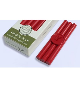 Mühür Mumu Çubuk 11mmx120mm 10 lu Paket Model: 310 AL BAYRAK KIRMIZI