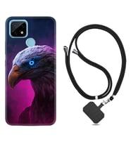 Realme C11 C21 C21Y C25Y C11 2021 Kılıf Boyun Askılı Silikon Kartal 1622