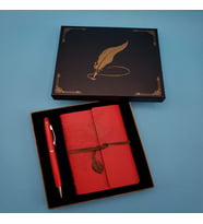 Defter Kalem Kırmızı Renk