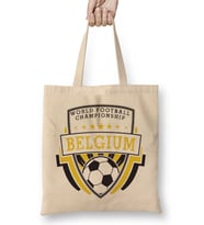 Belgium Shield World Football Championship Bez Çanta Uzun Saplı