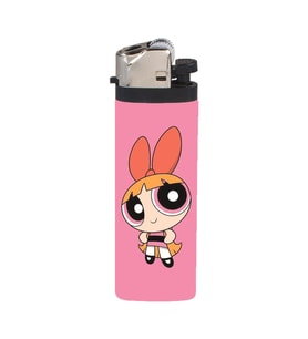 Pembe Powerpuff Girls Blossom Gazlı Çakmak, Renkli ve Şık Tasarım