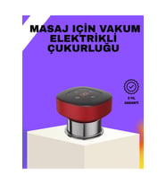 Çok Kademeli Vakumlu Masaj Aleti Isıtmalı Ev Terapisi