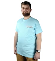 Mode XL Erkek T shirt Bis Yaka Yankees 22108 Mavi