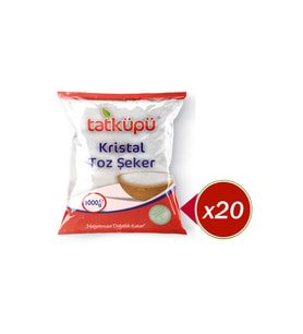 Tatküpü Toz Şeker 1 kg x 20 Adet