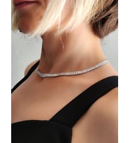 Su Yolu Baget Model Silver Gümüş Renkli Çelik Kolye (Gümüş)
