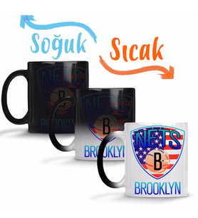 Brooklyn City Basketboll Sihirli Kupa Bardak Porselen