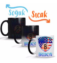 Brooklyn City Basketboll Sihirli Kupa Bardak Porselen