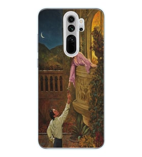 Xiaomi Redmi Note 8 PRO Uyumlu Romeo ve Juliet Tasarımlı Şeffaf Telefon Kılıfı