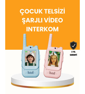 Northcity Görüntülü Walkie Talki - Uzun Menzilli Eğitici ve Eğlenceli İletişim Seti