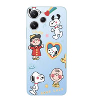 Xiaomi Redmi 12 Uyumlu Uyumlu Snoopy Tasarımlı Şeffaf Telefon Kılıfı