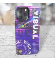 Iphone 14 Pro Max Uyumlu Visual Özel Karanlıkta Parlayan Fosforlu Tasarım Özel Kutulu Telefon Kılıfı