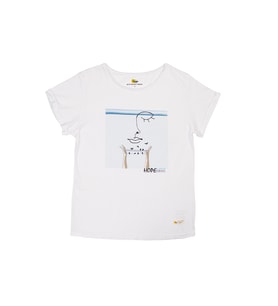 Biggdesign Faces Hope Kadın T-Shirt (Beyaz)