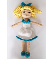 Turkuaz Bebek Amigurumi Organik Oyuncak