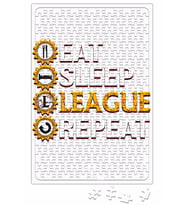 League Of Legends Eat Sleep League Repeat Funny Gifts Puzzle
