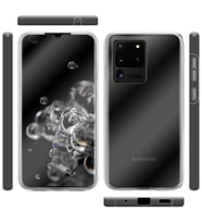 Samsung Galaxy S20 Ultra 360 Kılıf Şeffaf Ön Arka Silikon 