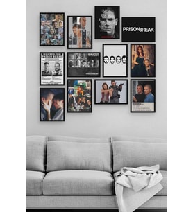 Prison Break 12 Parça Ahşap Mdf Tablo Zlltb432
