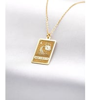 Kişiye Özel 925 Ayar Gümüş Tasarım Kova Burcu Kolye (Gold)