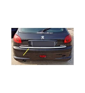 Peugeot 206 Plus Krom Bagaj Alt Çıtası 2005 üzeri Paslanmaz Çelik